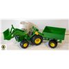 Image 1 : JOHN DEERE TRACTOR /LOADER WITH GRAIN CART