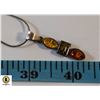 Image 1 : 925 STERLING SILVER TRI AMBER PENDANT WITH