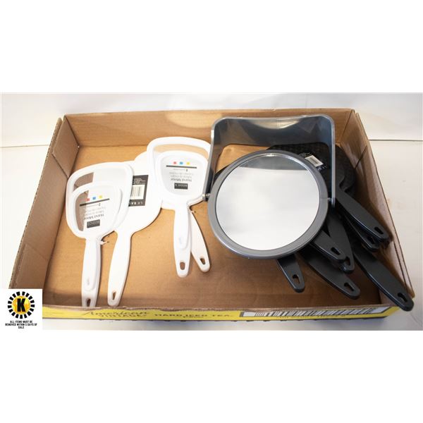 FLAT OF ASSORTED HAND MIRRORS