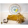 BEADED DREAM CATCHER & LEATHER BEADED POUCH BAG