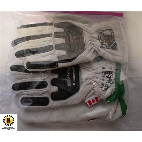 2 PAIRS OF IMPACT GLOVES M/M ATLAS GEAR/