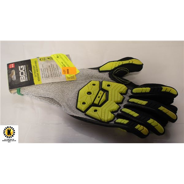 BDG CUT RESISTANT GLOVES SIZE M/M
