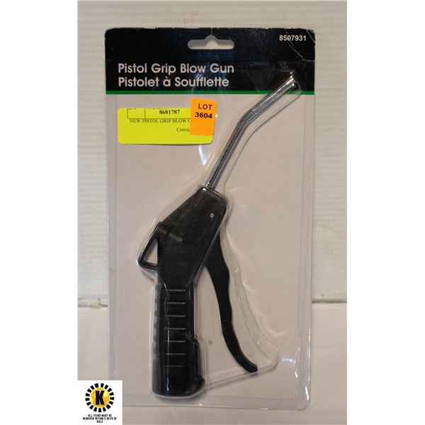 NEW PISTOL GRIP BLOW GUN