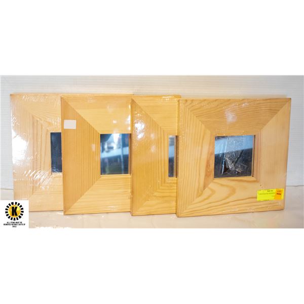 4 IKEA MALMA WOODEN MIRRORSÿ