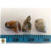 Image 1 : 3 QUARTZ/ PYRITE (FOOL'S GOLD) ROUGH 21.0 CT
