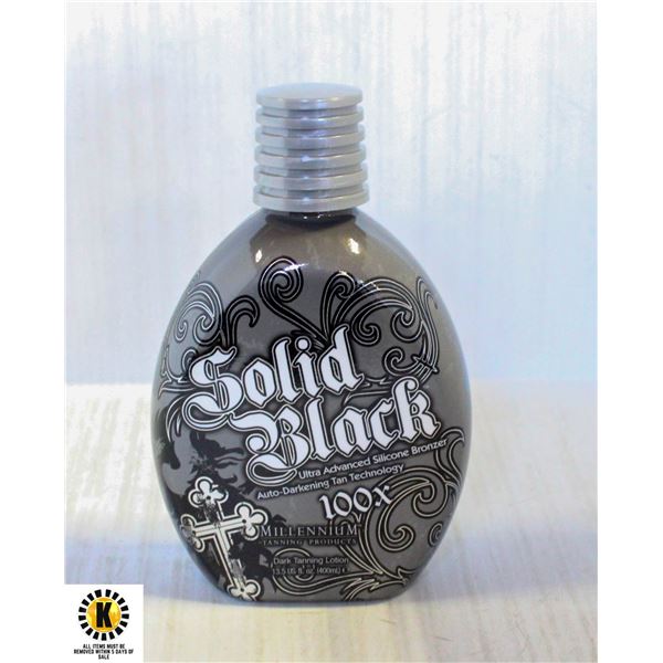 SOLID BLACK100X DARK TANNING LOTION 400 ML..
