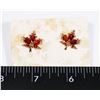 Image 1 : NEW GOLD TONE MAPLE LEAF EARRINGS