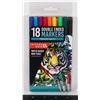 Image 1 : NEW 18PACK PREMIUM DOUBLE ENDED FELT MARKERS