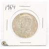 Image 1 : 1964 SILVER USA KENNEDY HALF DOLLAR COIN