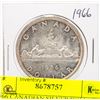 Image 1 : 1966 CANADIAN SILVER DOLLAR
