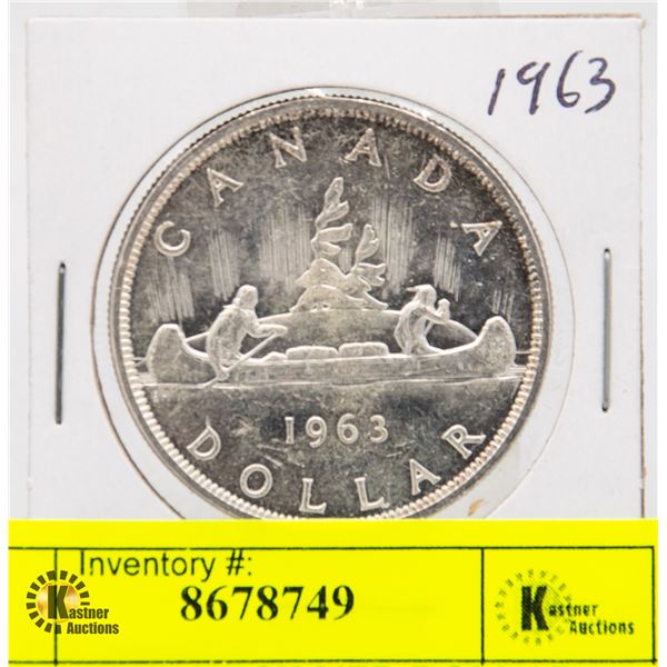 1963 CANADIAN SILVER DOLLAR
