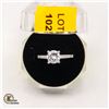 Image 1 : STAMPED 925 CERTIFIED 1.0 CT CENTER CZ WITH CLEAR