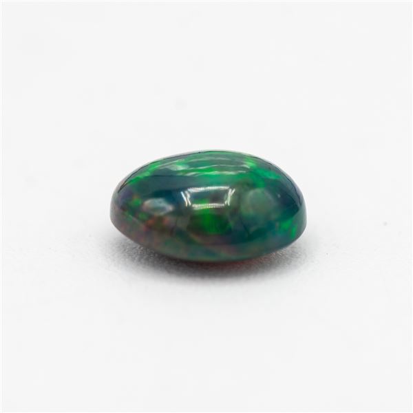 2.74 CT OVAL SHAPED NATURAL BLACK OPAL