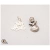 Image 1 : JP952-178 SILVER LOT OF 2 PENDANTS