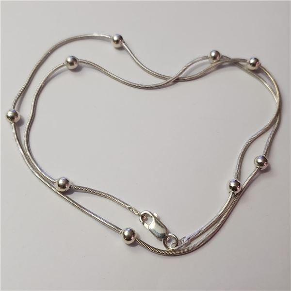 JP952-152 SILVER NECKLACE 16"