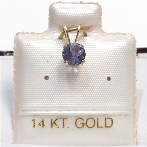 S256-30 14K IOLITE PENDANT