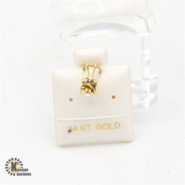 S256-49 14K CITRINE PENDANT