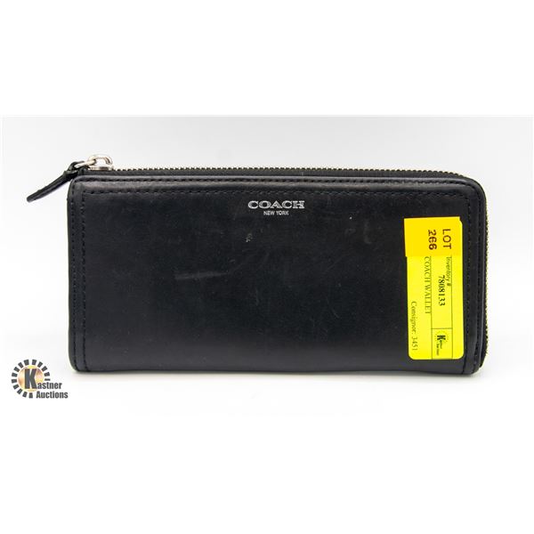 BLACK COACH WALLET