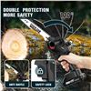 Image 2 : NEW SEESII 8" CORDLESS MINI CHAINSAW KIT WITH CASE