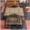 Image 1 : METAL FRAMED WICKER CART