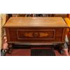 Image 1 : WOODEN CHEST WITH LEGS H-24.5" W-20" L-43.5"
