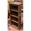 Image 1 : 4 TIER BOOK SHELF H-43" W-9.75" L-17.5"