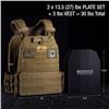 Image 2 : NEW AMSTAFF 30LB TACTICAL WEIGHTED VEST W/ PLATES