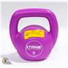 Image 1 : NEW TONE FITNESS 5 POUND PLASTIC COATED KETTLEBELL