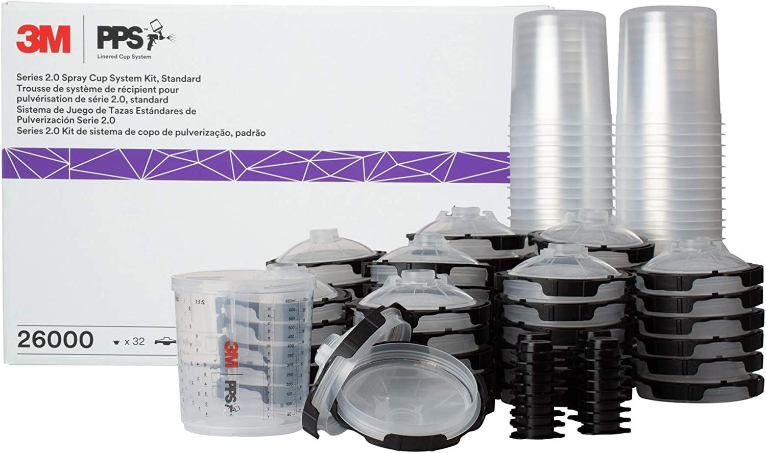 Cup System NEW 3M PPS LINERED CUP SYSTEM SERIES 2.0 KIT