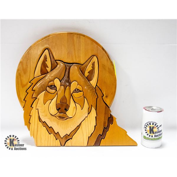 WOODEN CARVED WALL HANGING