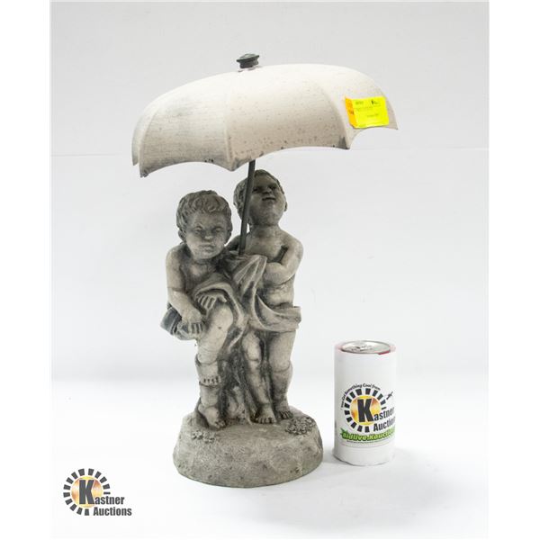 BOY/GIRL UMRELLA STATUE 16"