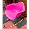 Image 1 : PINK BUCKET ROCKER CHAIR