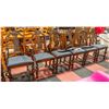 Image 1 : 6 WOOD FRAMED CHAIRS