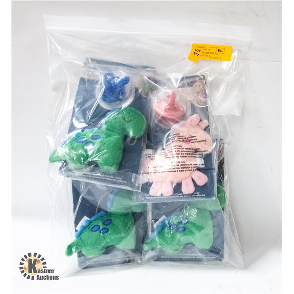 NEW 4 PACKS OF SWEETIE PAL SILICONE PACIFIERS &