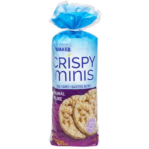 NEW CASE OF 12 BAGS QUAKER CRISPY MINIS RICE CAKES