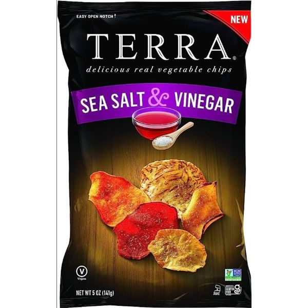 NEW CASE OF 12 BAGS OF TERRA VEGETABLE CHIPS