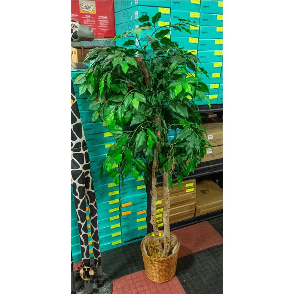 LARGE FAUX POTTED PLANT 59"