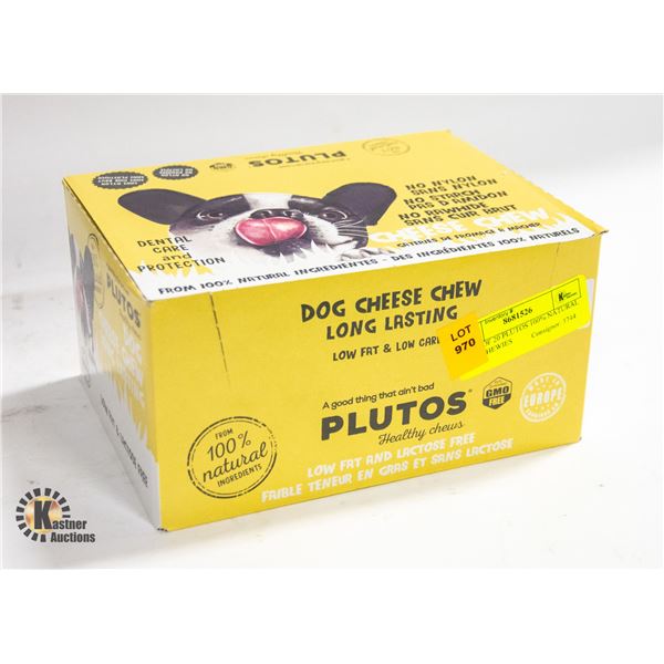 CASE OF 20 PLUTOS 100% NATURAL DOG CHEWIES