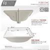 Image 2 : NEW STYLISH CHIC P-200 UNDERMOUNT PORCELAIN SINK