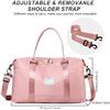 Image 2 : NEW WOMENS PINK SPORTS TRAVEL DUFFEL/WEEKENDER BAG