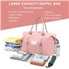Image 3 : NEW WOMENS PINK SPORTS TRAVEL DUFFEL/WEEKENDER BAG