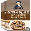 Image 1 : NEW CASE OF 6 QUAKER OATMEAL SQUARES MAPLE & BROWN