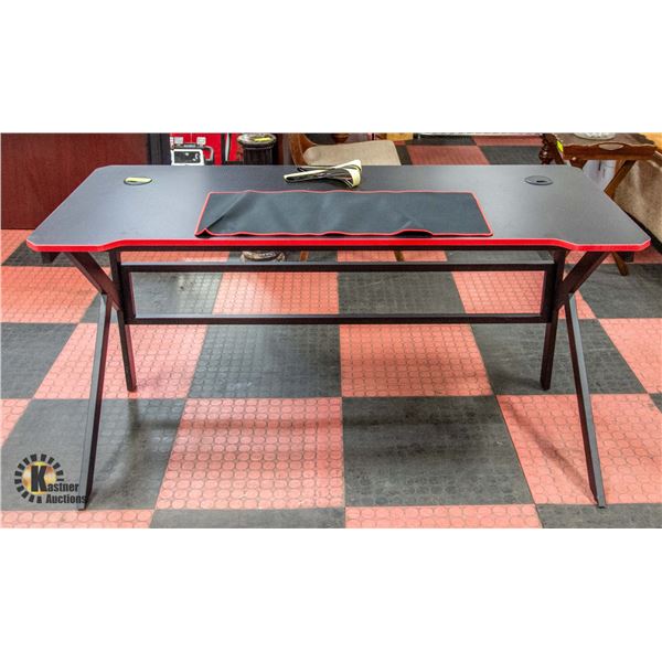 NEWLY ASSEMBLED GAMING TABLE W/ CARBON FIBER STYLE