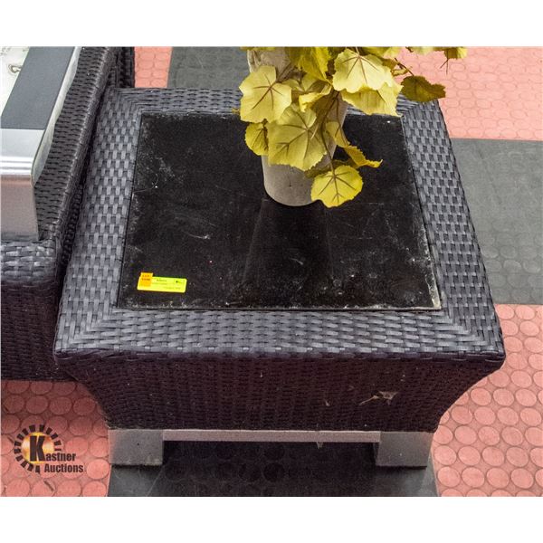 RATTAN PATIO TABLE