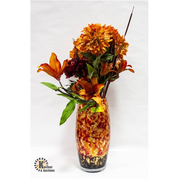 DECORATIVE VASE WITH ARRANGEMENT