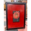 Image 1 : LARGE WALL HANGING DECOR- RED FLOWER