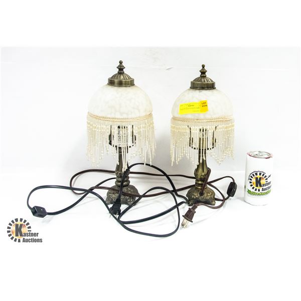 PAIR OF NIGHT STAND LAMPS