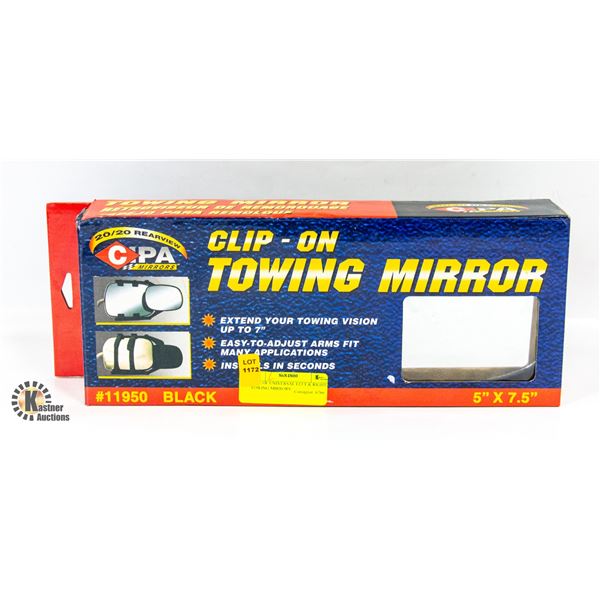 PAIR OF UNIVERSAL LEFT & RIGHT TOWING MIRRORS