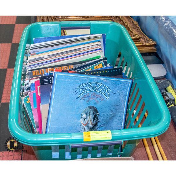 HAMPER FULL OF RECORDS INCLUDING: