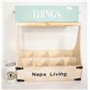 Image 1 : SHOWHOME "THINGS" TIN SORTER & NAPA WOOD